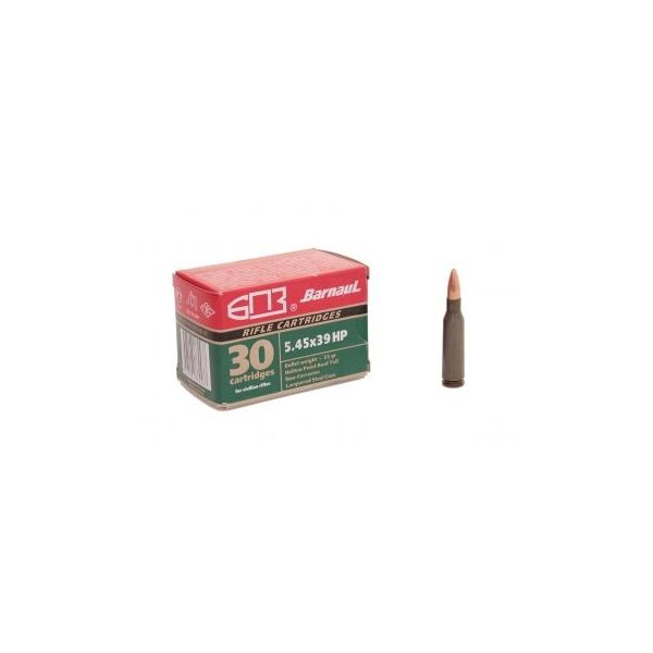 Nabój kulowy BARNAUL kal. 5,45x39 - 3,56g HP (1 opakowanie 30szt.)